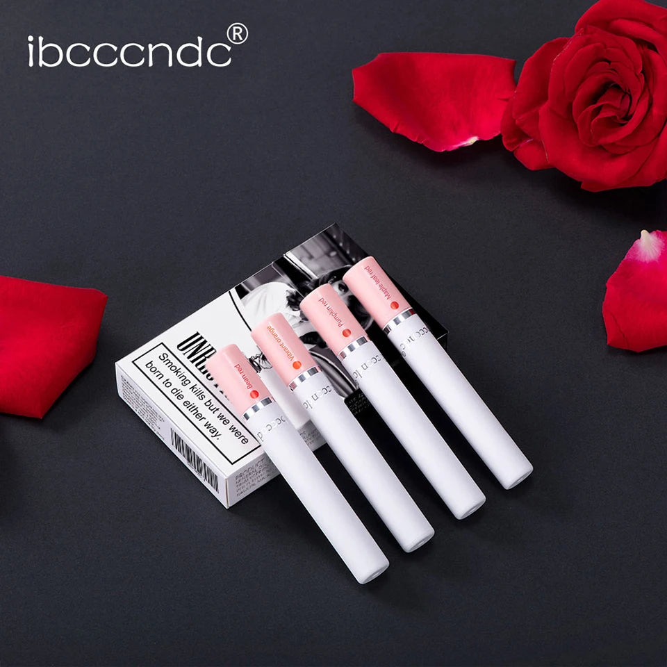 4-Piece Velvet Matte Lipstick Set Waterproof Long-Lasting