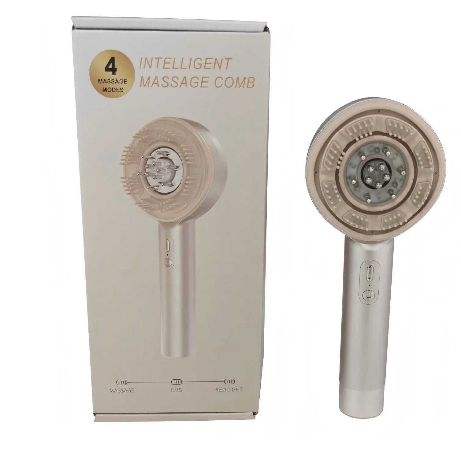 Electric Scalp Massage Comb with Red Light and Serum Applicator - 17