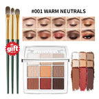 9-Color Beginner Friendly Eyeshadow Palette with Brush