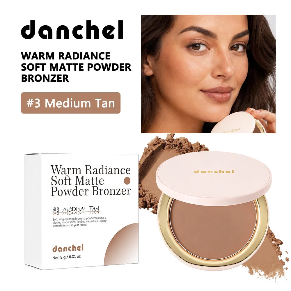 Buildable Matte Pressed Bronzer Powder for Face Contouring