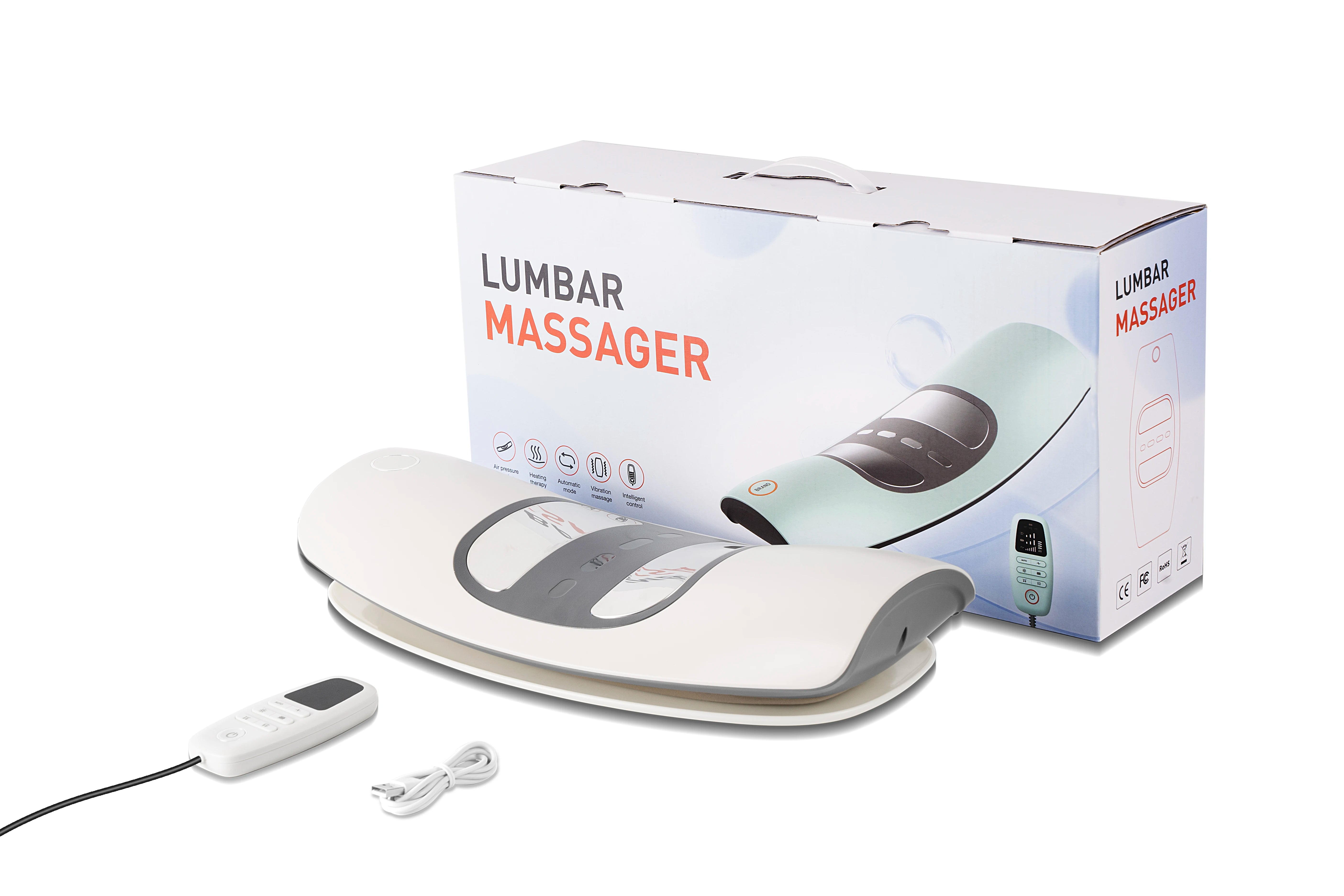 Electric Lumbar Traction Massager with Airbag Back Stretcher - 15