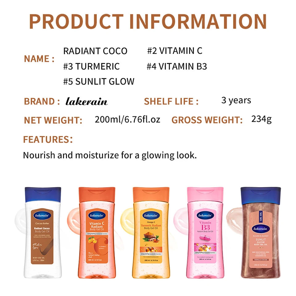 Radiant Hydrating Body Gel Oil for Soft Glowing Skin - 14