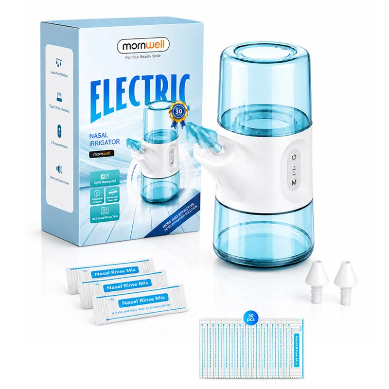 Portable Electric Nasal Irrigator with Dual Tank System - 1