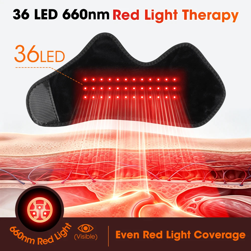 3-in-1 Red Light Heating Wrap for Ankle, Foot and Wrist
