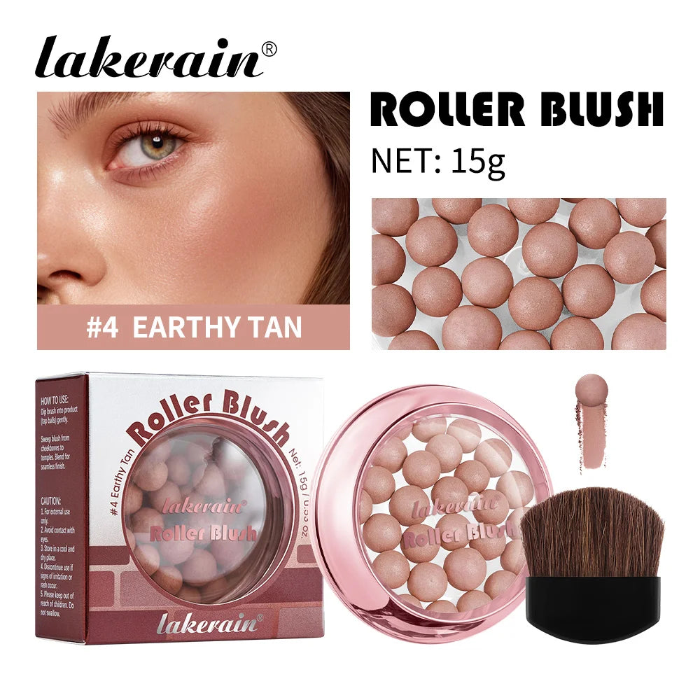 Spherical Shimmer Powder Blush Beads with Applicator - 23