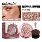 Spherical Shimmer Powder Blush Beads with Applicator