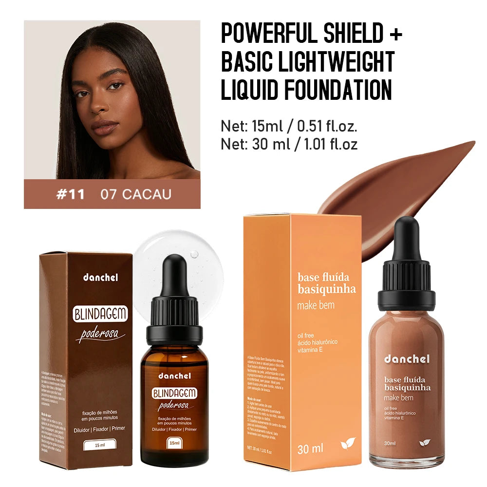 Liquid Foundation and Primer Makeup Set - 19
