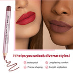 Waterproof Matte Lip Liner Pencil Set for Defined Lips