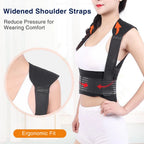 Self-Heating Tourmaline Magnetic Back and Shoulder Support Brace