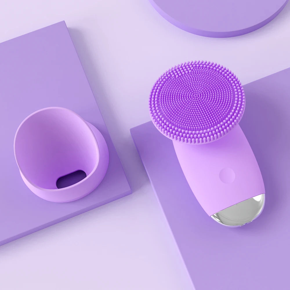 Electric Silicone Facial Cleansing Brush for Pore Cleaning