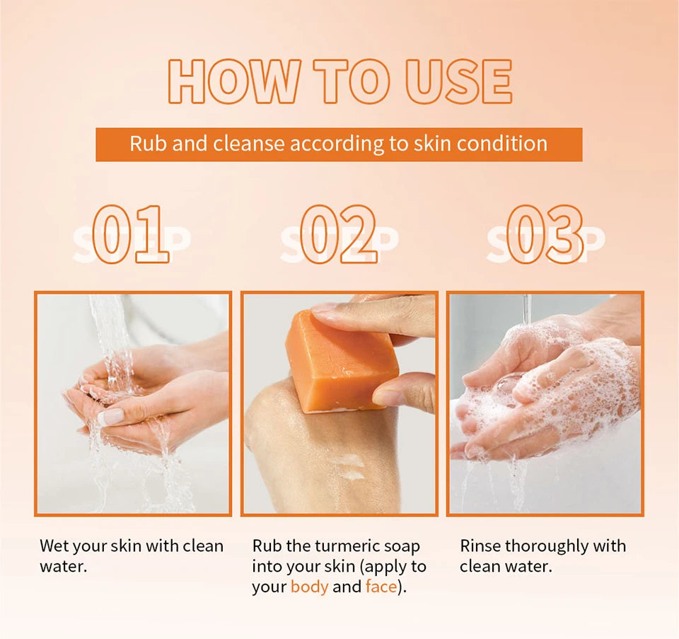 Brightening Turmeric Soap Bar for Face and Body - 13