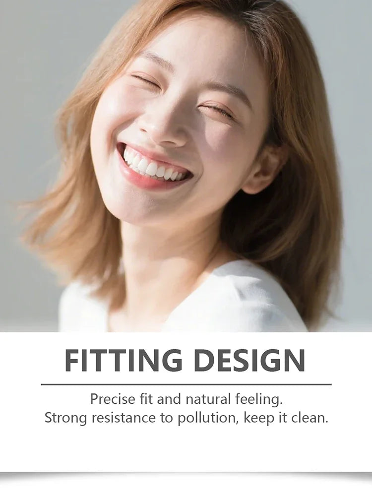 Instant Cosmetic Smile Veneers for Missing or Stained Teeth