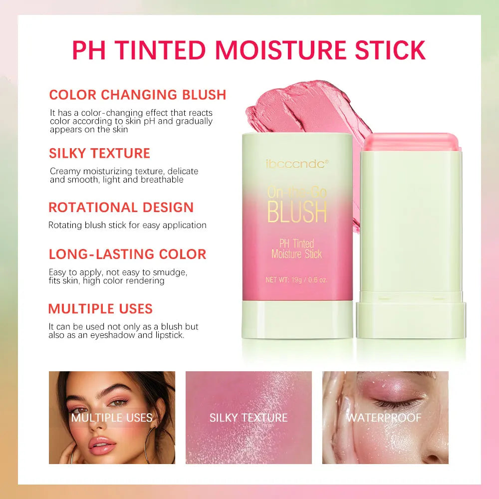 Tinted Moisturizing Cream Blush Stick for Cheeks and Lips