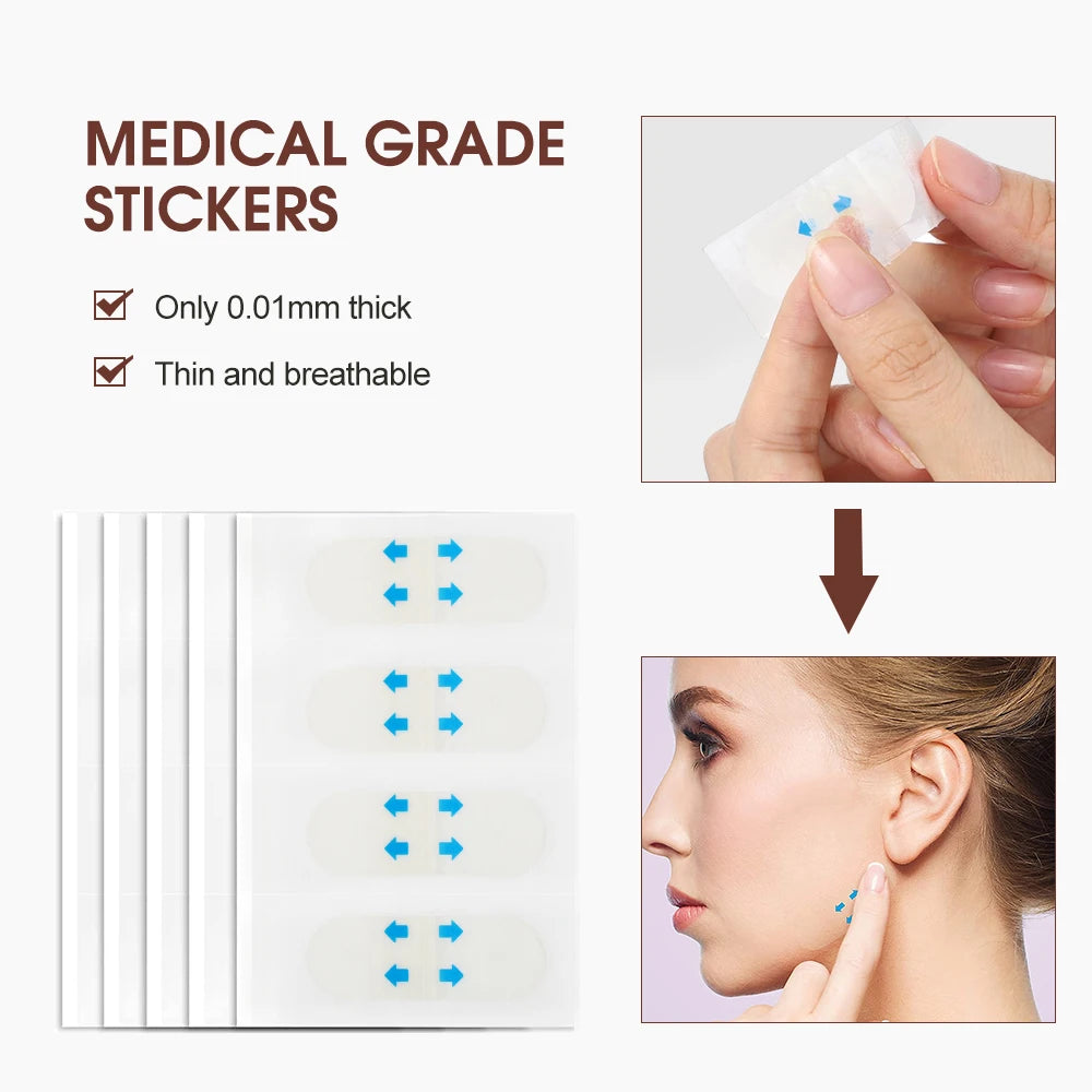 Invisible Facial Lifting Tapes for Wrinkle Reduction