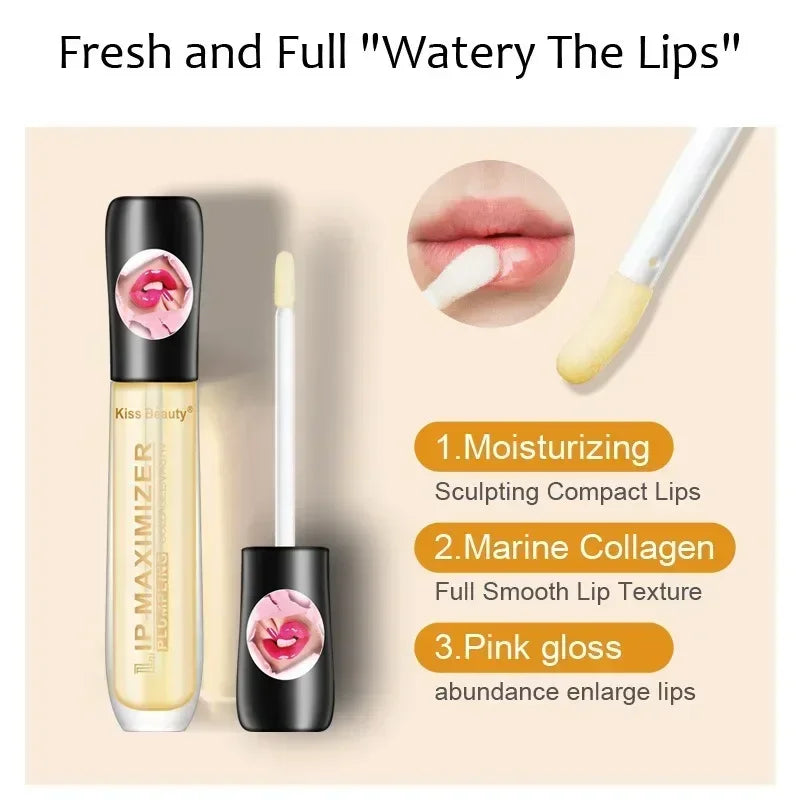 Instant Volumizing Lip Plumper Serum for Fuller Hydrated Lips