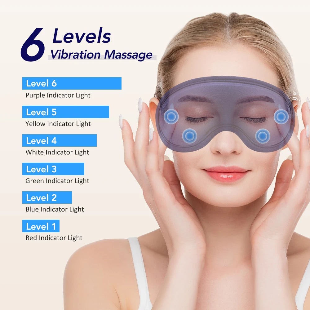 Heated 3D Massage Eye Mask for Dry Eyes and Stress Relief - 9