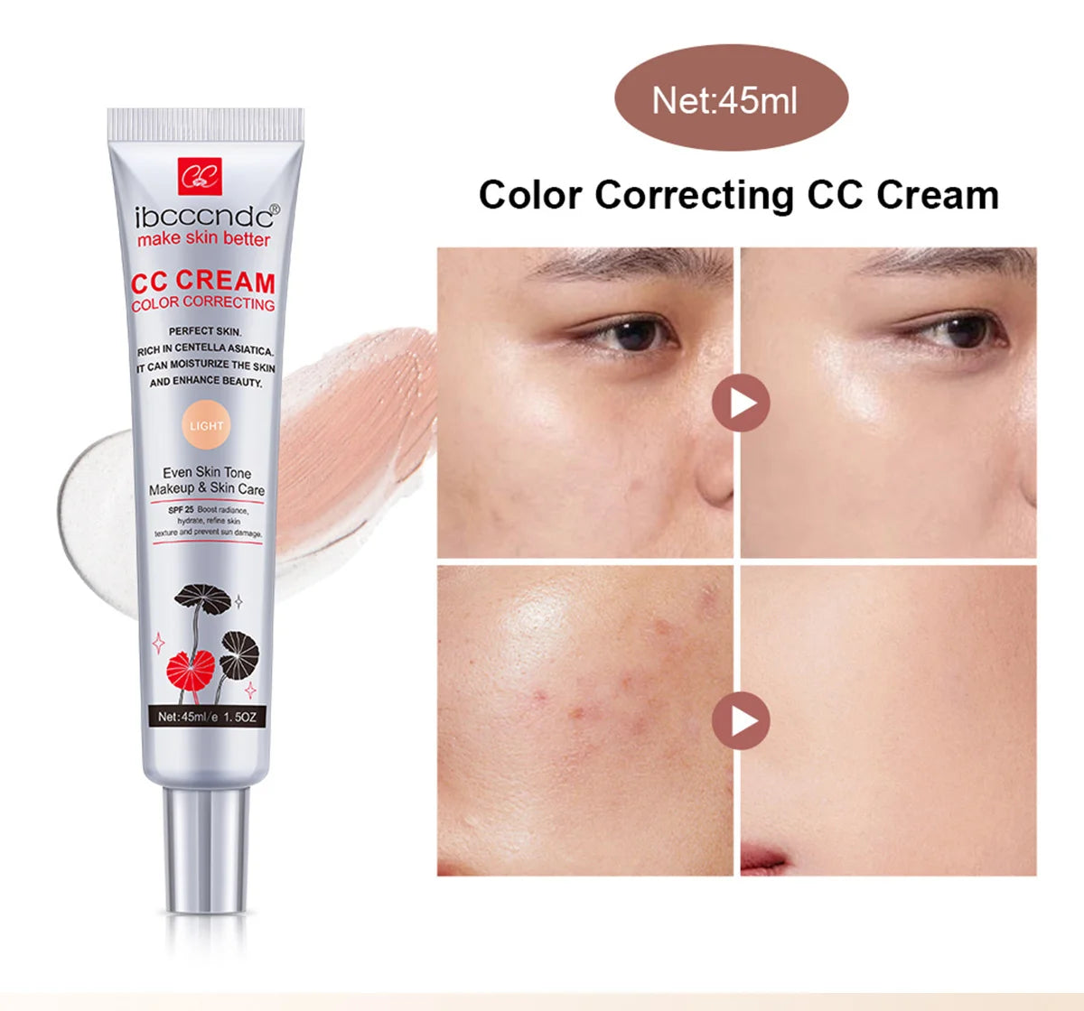 Color Correcting Moisturizing CC Cream Foundation