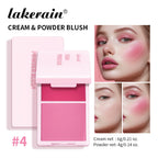 2-in-1 Cream and Powder Blush Palette for Long-Lasting Makeup