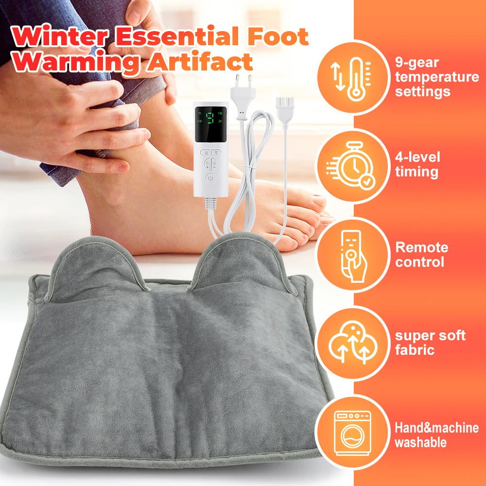 Electric Heated Foot Warmer for Office and Home