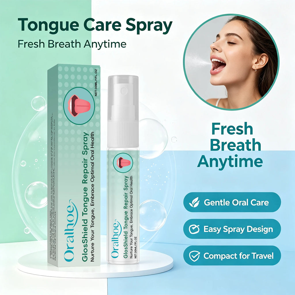 Refreshing Tongue Repair Spray for Oral Hygiene and Bad Breath