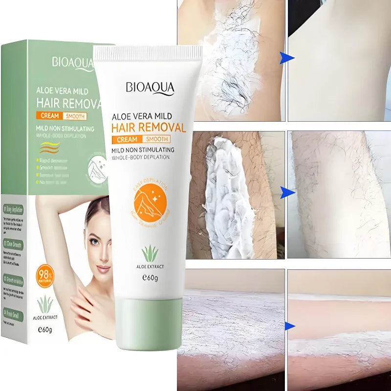 Painless Aloe Vera Hair Removal Cream for Full Body