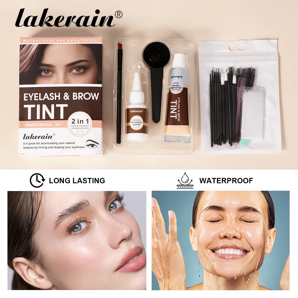 Professional 2-in-1 Eyelash and Eyebrow Tinting Kit