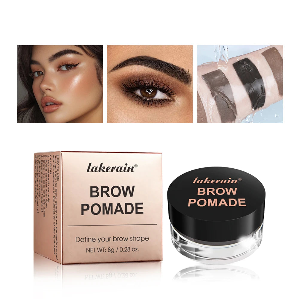 Waterproof Smudge-Proof Eyebrow Pomade Styling Cream - 3