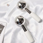 Stainless Steel Cooling Facial Globes for Puffiness and Wrinkles