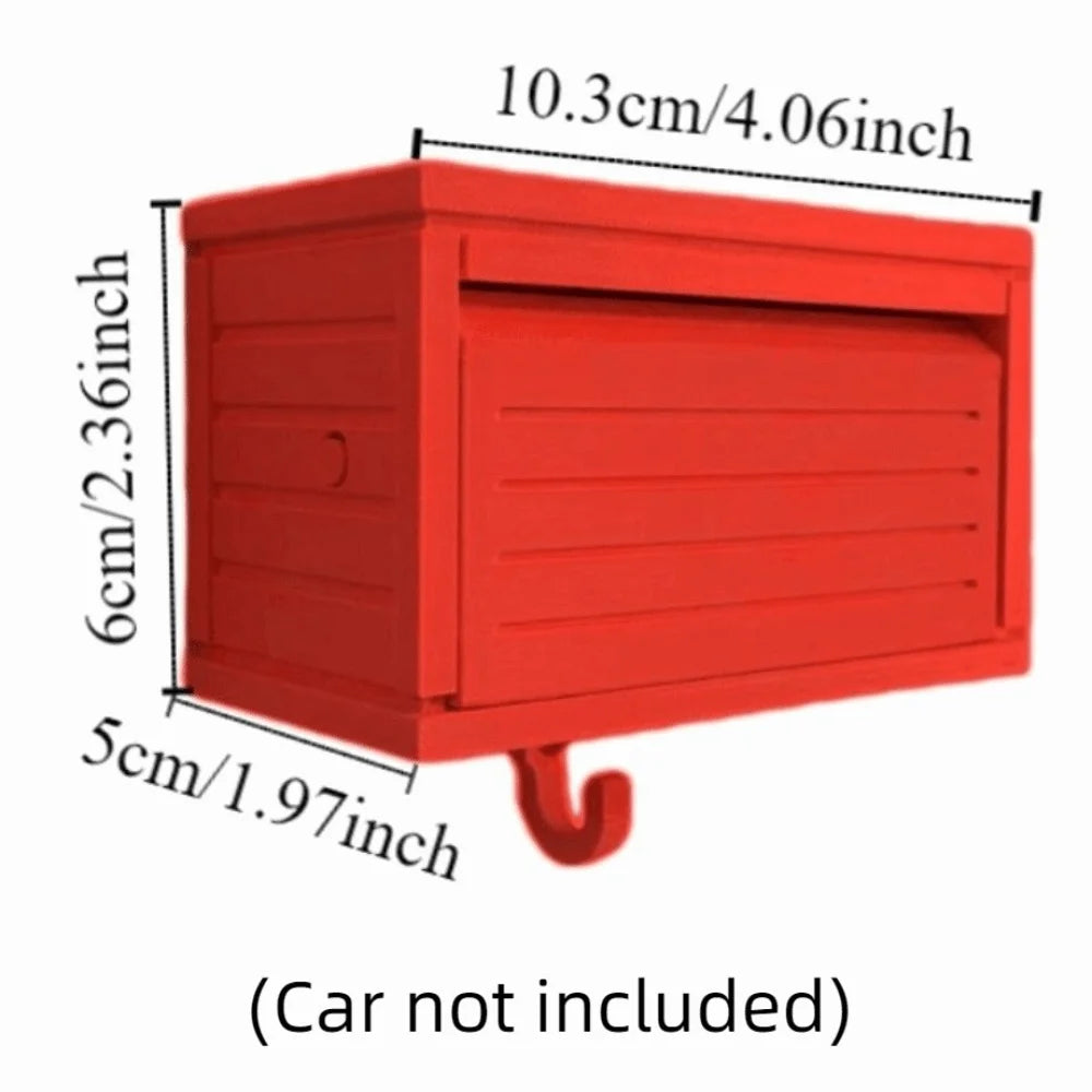 Wall-Mounted Garage Door Key Holder and Display Shelf