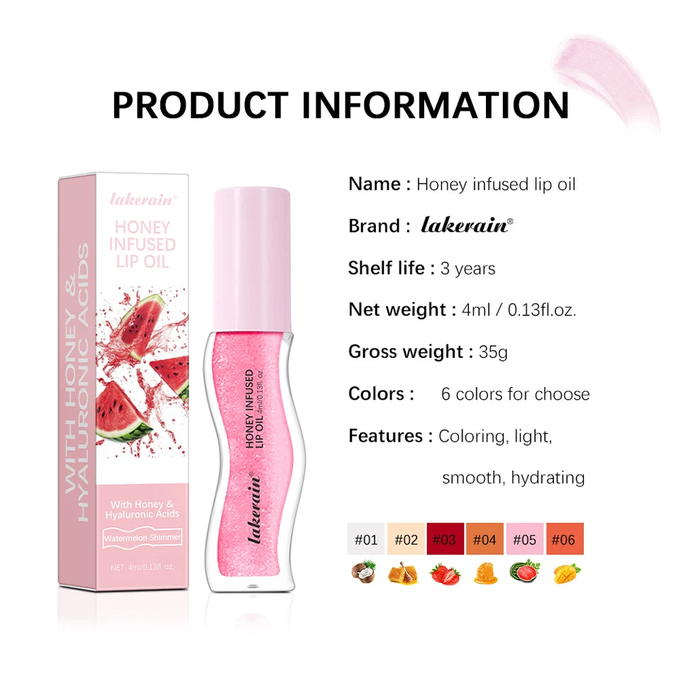 Honey Infused Moisturizing Lip Gloss Oil - 17