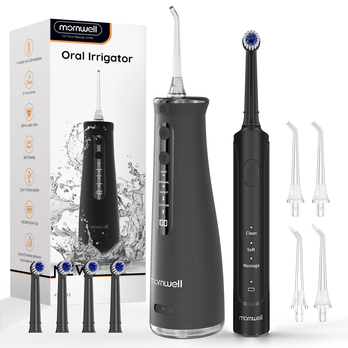 Electric Toothbrush and Water Flosser Combo Kit