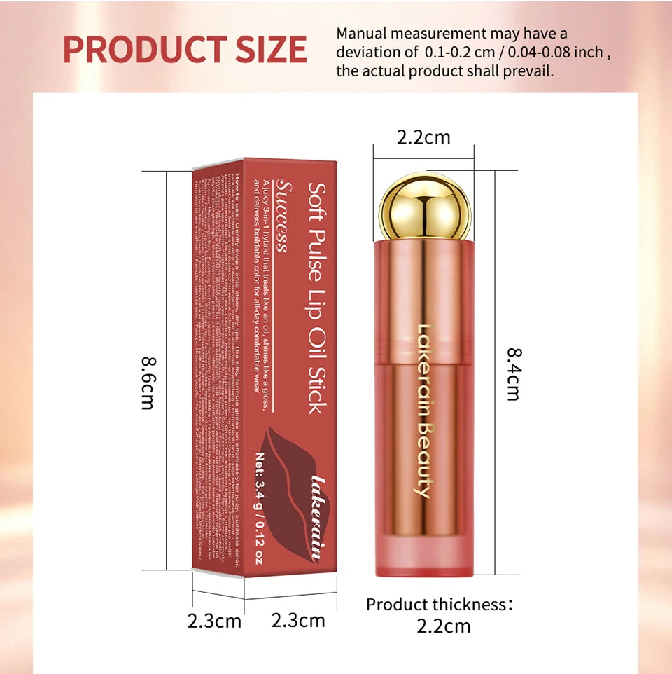 3-in-1 Tinted Moisturizing Lip Oil Stick