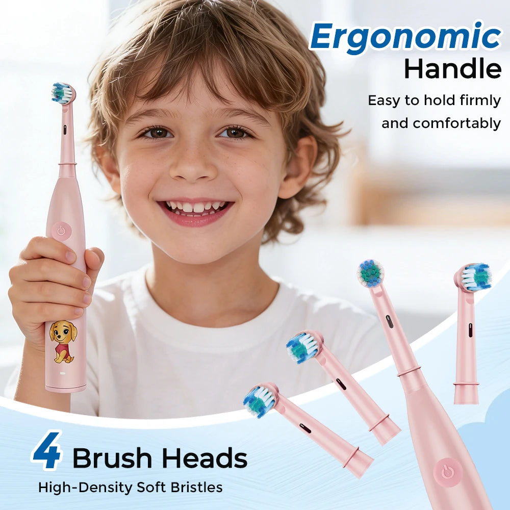 Rechargeable Rotating Electric Toothbrush for Kids - 12
