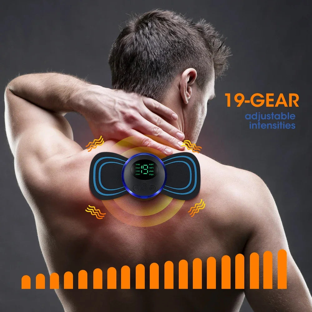 Portable Electric Muscle Stimulator Massager for Pain Relief