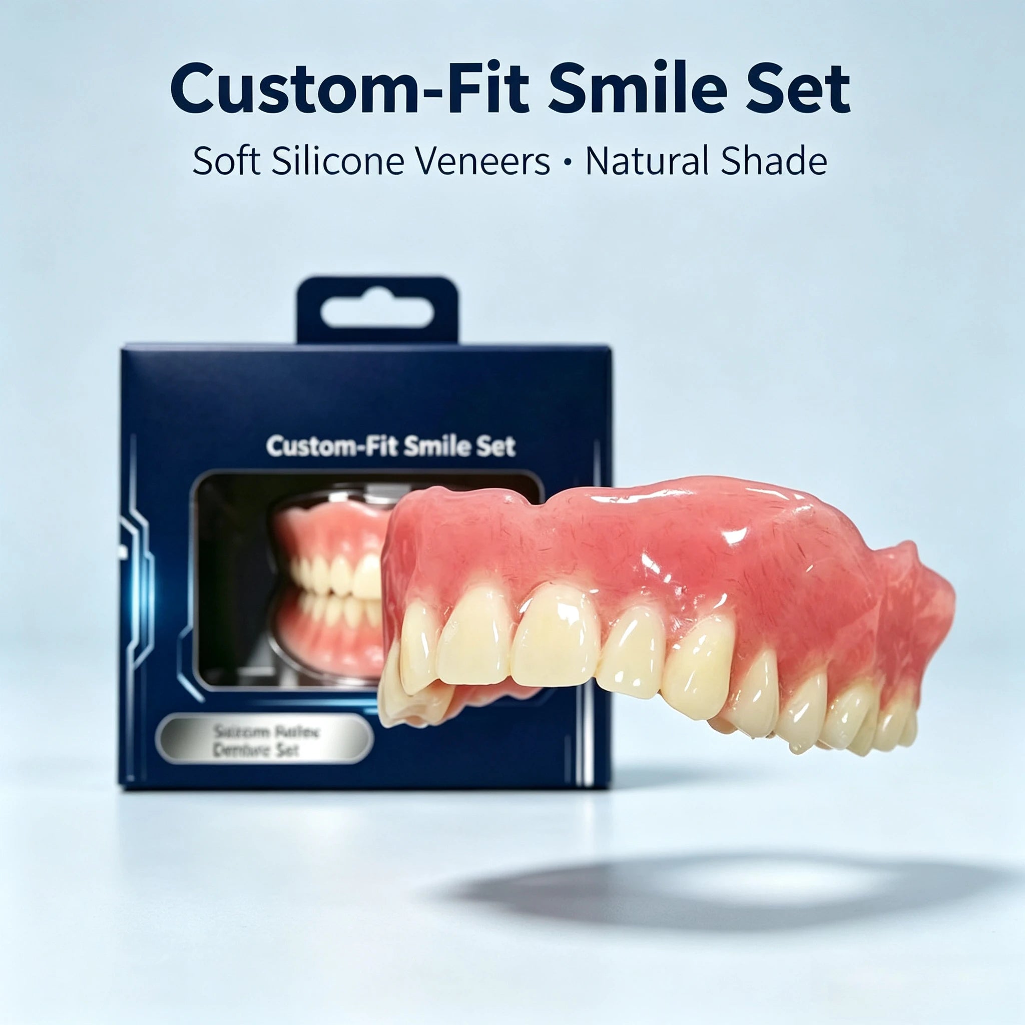 Adjustable Silicone Cosmetic Dentures for a Confident Smile - 1