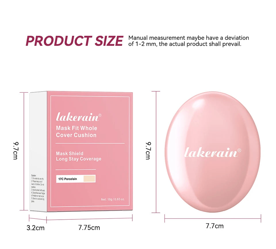Long-Lasting Full Coverage Cushion Foundation with Sun Protection