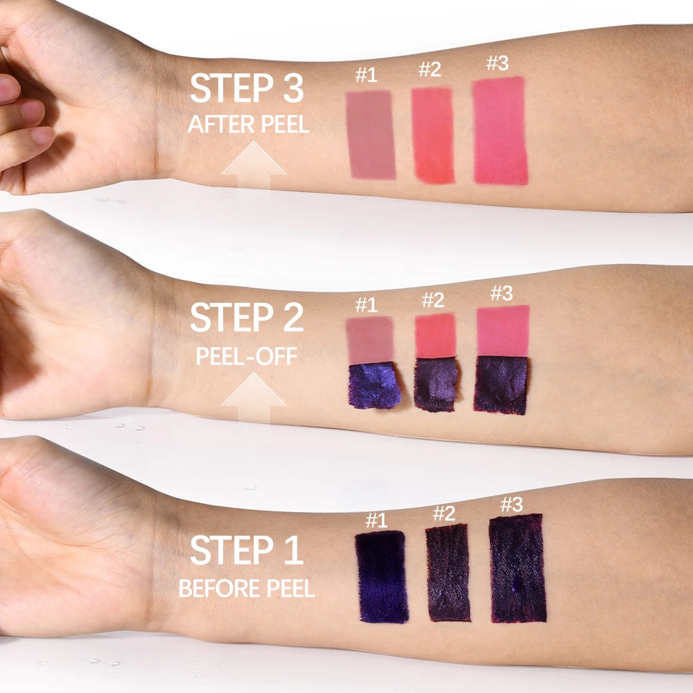 Waterproof Peel-Off Matte Lip Stain Tint
