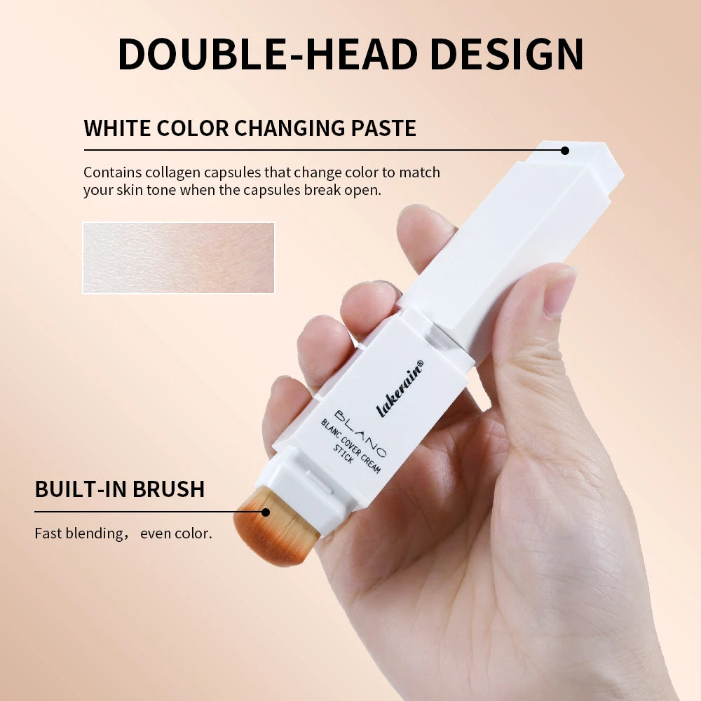 Creamy Tone-Adapting Foundation Stick with Built-in Brush