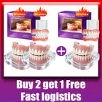 Adjustable Cosmetic Denture Set with Travel Case for Instant Smile