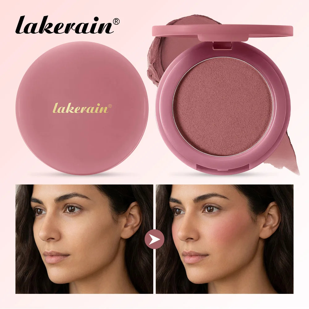 Matte Cream-to-Powder Bouncy Blush for Natural Face Flush