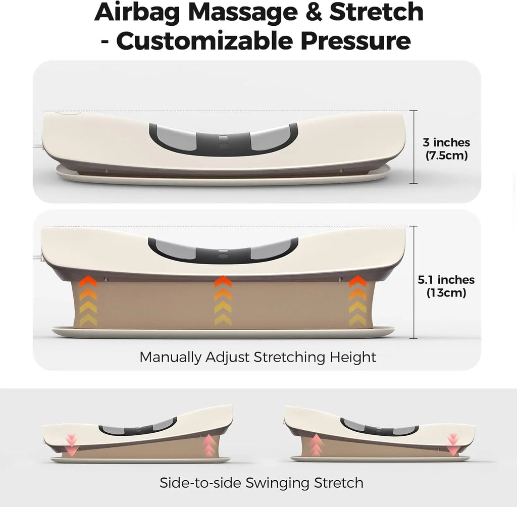 Electric Lumbar Traction Massager with Airbag Back Stretcher
