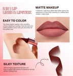 2-in-1 Waterproof Matte Lipstick and Lip Liner Crayon