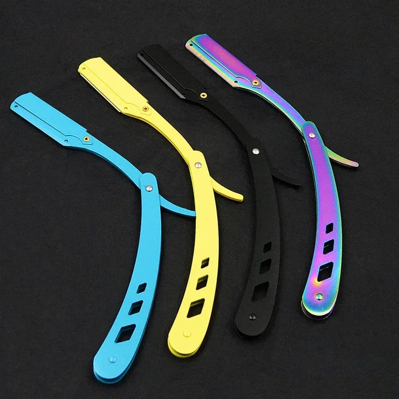 Professional Folding Straight Edge Barber Razor for Hair Shaving