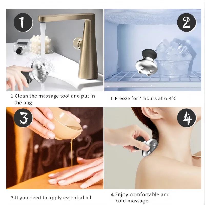 Stainless Steel Mushroom Gua Sha Facial Massage Tool