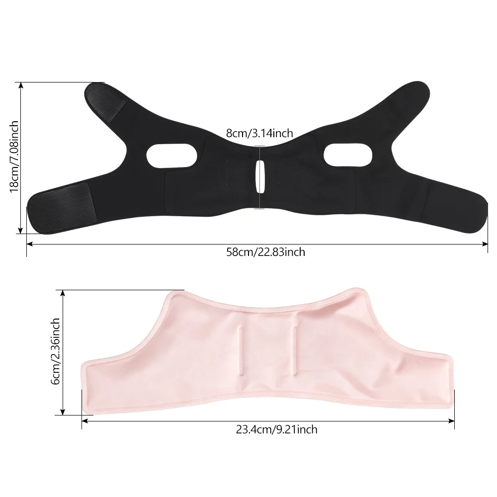 Hot and Cold Facial Compression Wrap for Chin and Face