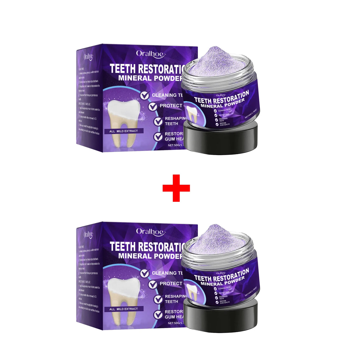 Purple Teeth Whitening and Enamel Restoration Powder