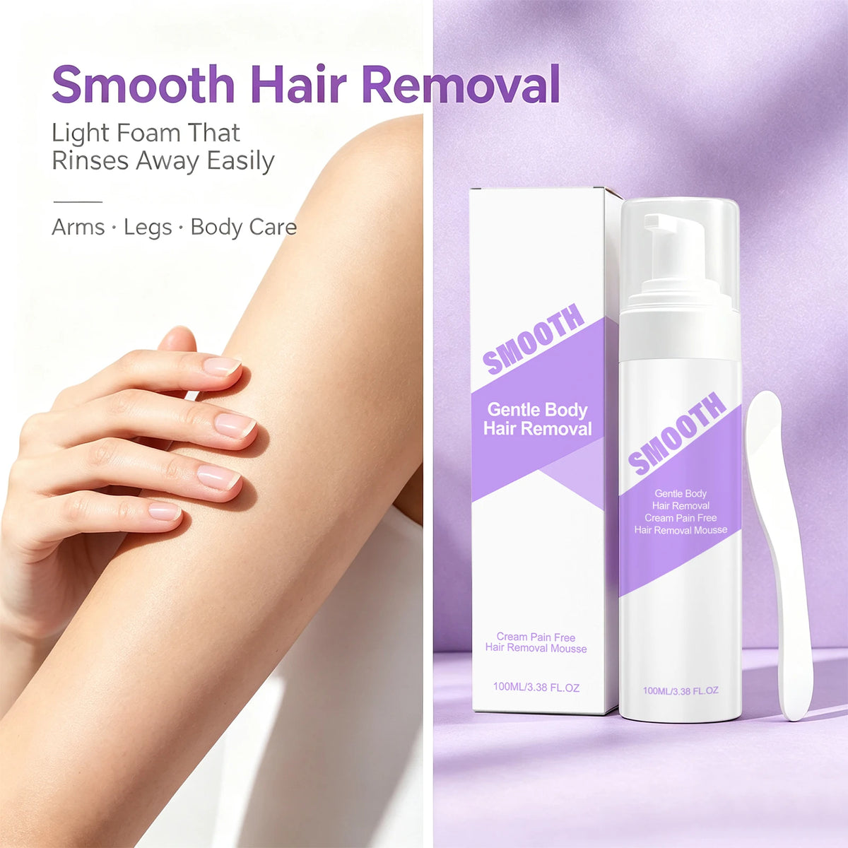 Painless Hair Removal Mousse Foam for Smooth Skin
