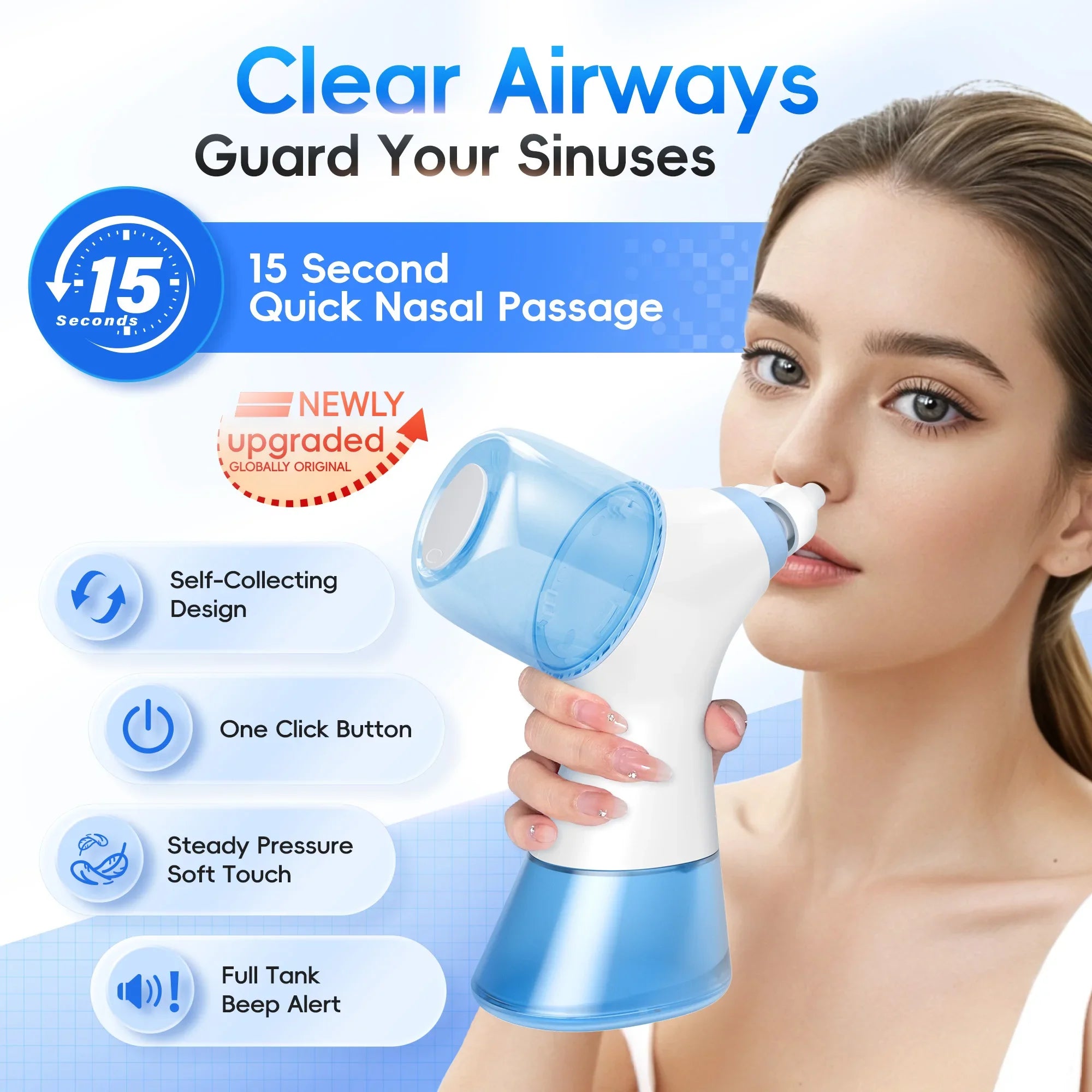 Electric Nasal Irrigation System for Sinus Relief - 3