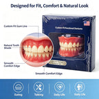 Adjustable Silicone Denture Set for Natural Smile