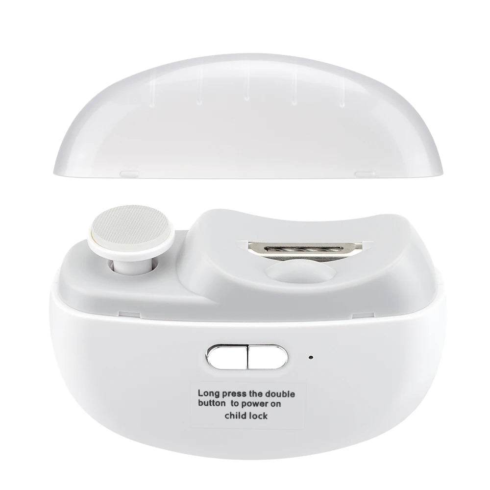 Electric Automatic Nail Clipper with Built-in Light and Polisher